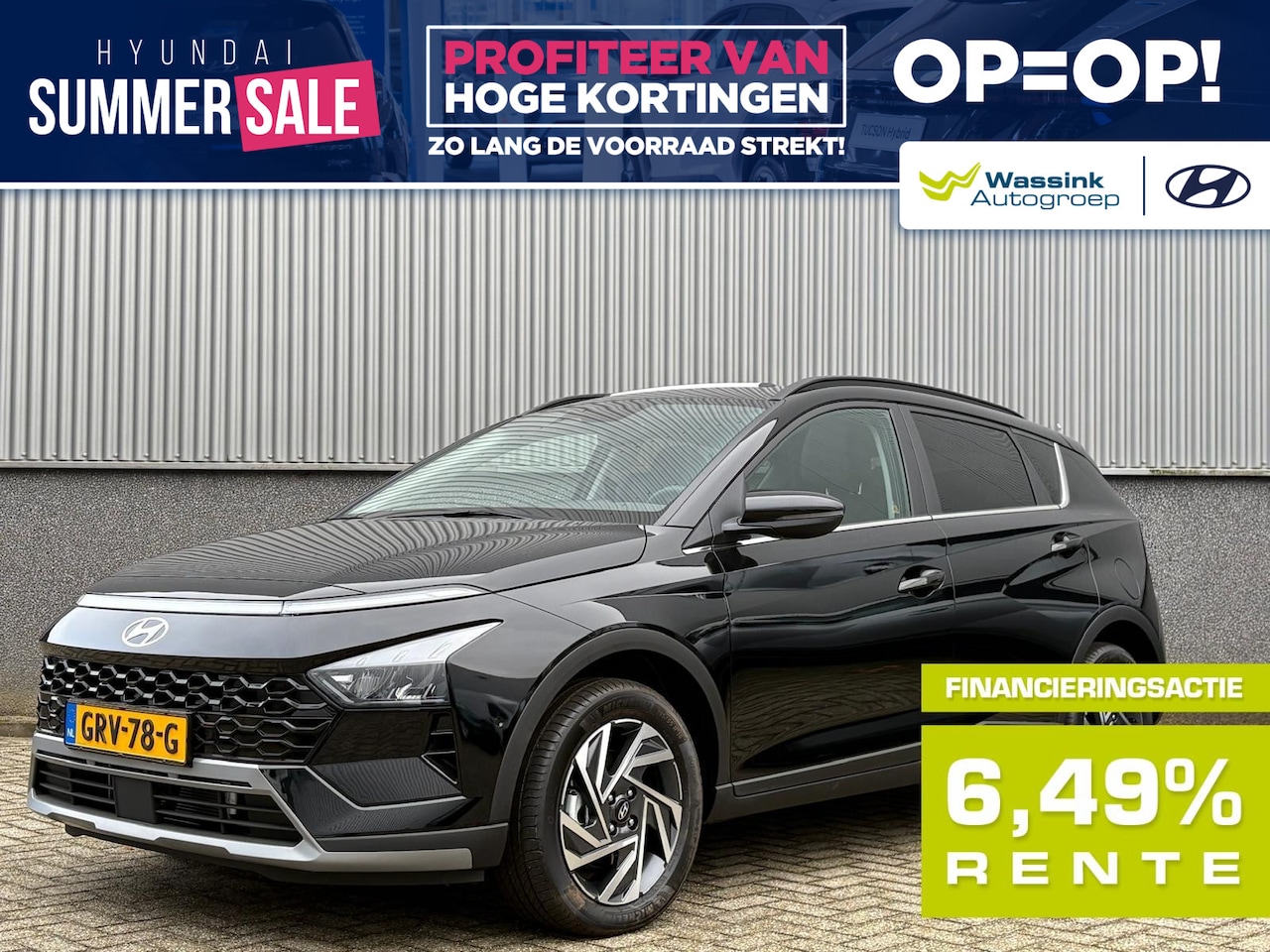 Hyundai Bayon - 1.0 T-GDI 48V 100PK Premium Sky Open dak I Stoelverwarming I Camera I Navigatie I Bose aud - AutoWereld.nl