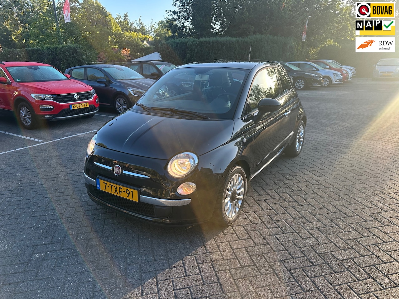 Fiat 500 - 0.9 TwinAir Turbo Lounge 0.9 TwinAir Turbo Lounge , panoramadak , navigatie - AutoWereld.nl