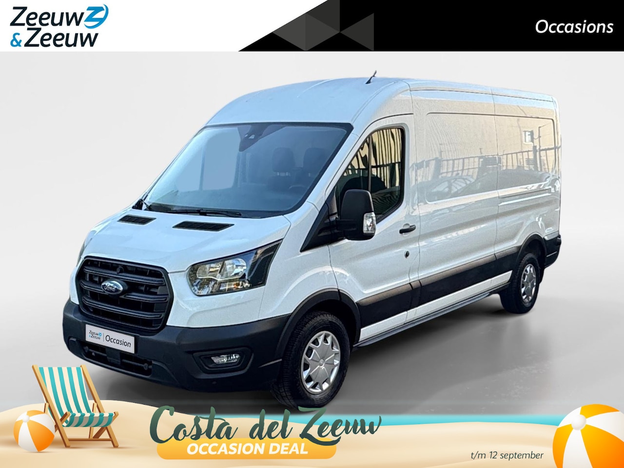 Ford Transit - 350 2.0 TDCI L3H2 Trend 130 pk l BPM VRIJ! | Navigatiesysteem| 12" scherm | Trekhaak | Voo - AutoWereld.nl
