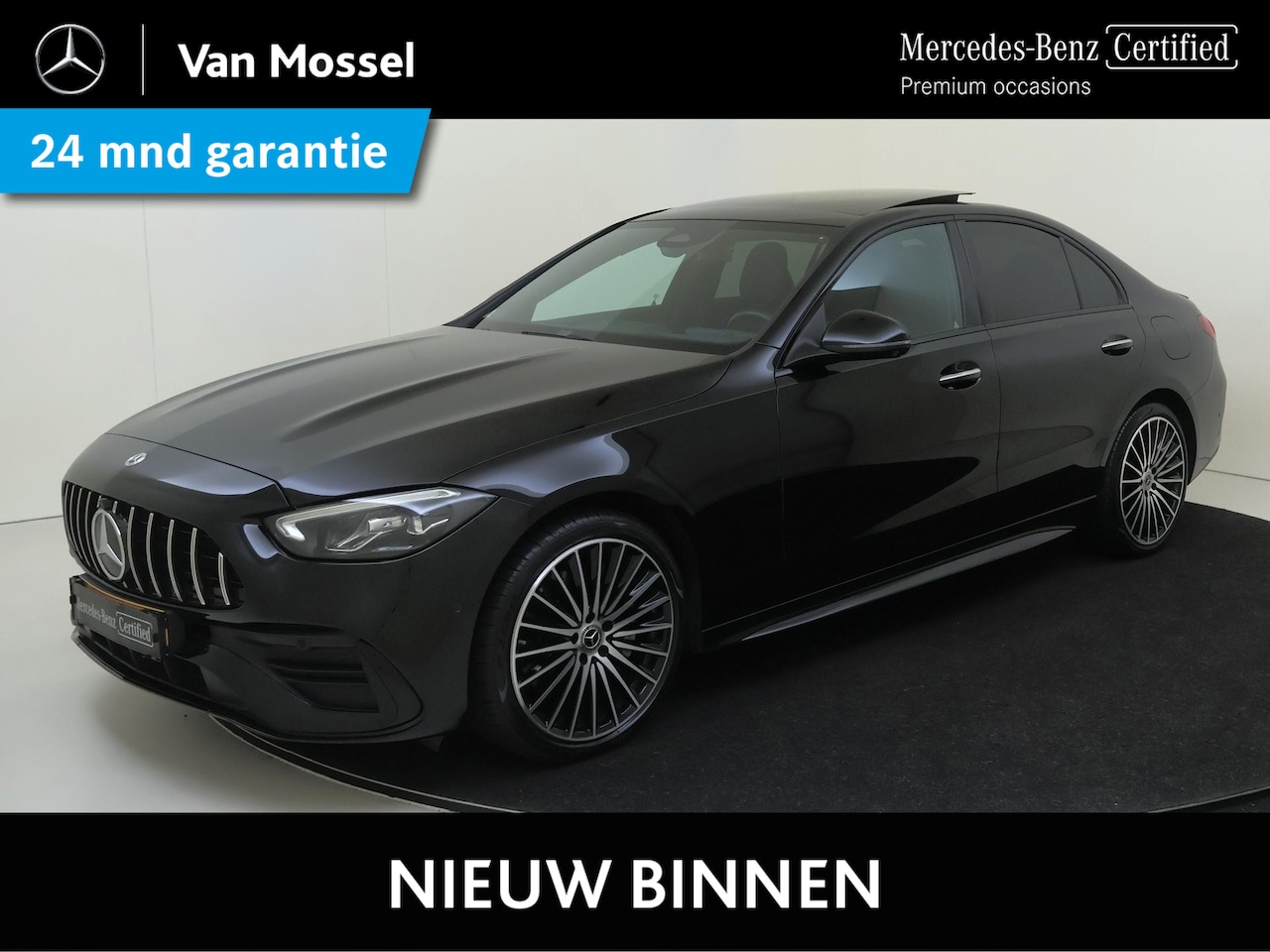 Mercedes-Benz C-klasse - 300 e AMG Line / Panoramadak/ Night/ 19 inch/ Head Up/ Memory/ 360 camera - AutoWereld.nl