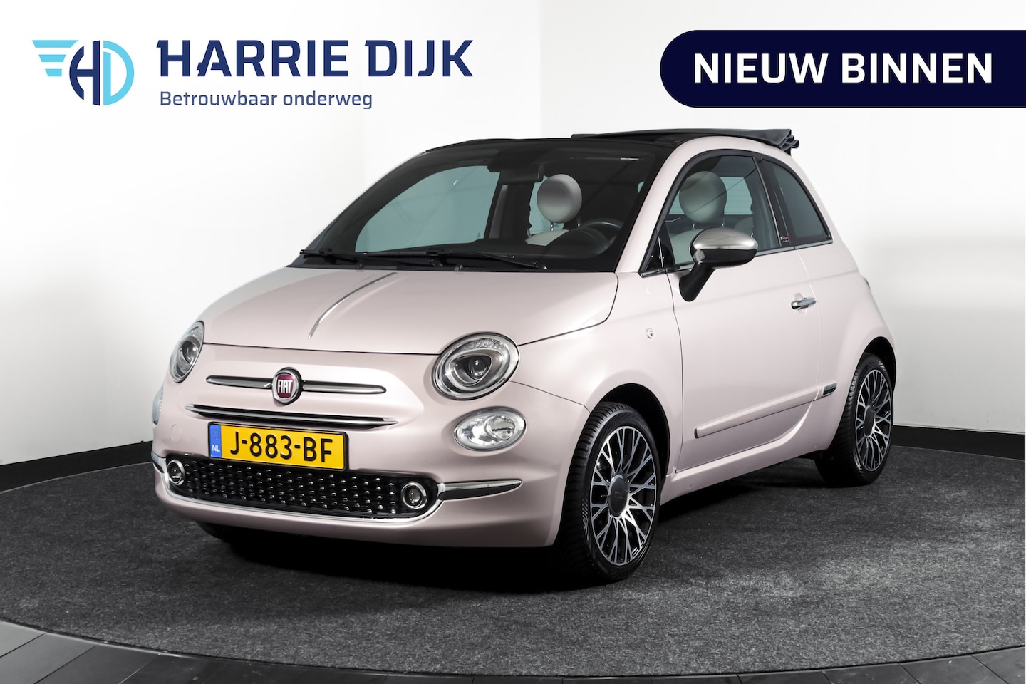 Fiat 500 C - 1.0 Hybrid Star Org. NL. | Bianco Stella | Cabrio | Cruise | PDC | NAV | ECC | DAB | LM 15 - AutoWereld.nl