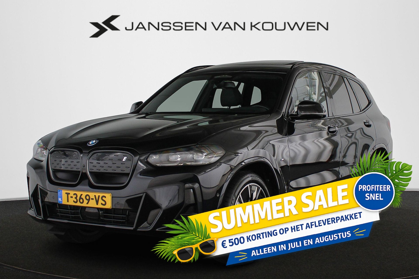 BMW iX3 - High Executive 80 kWh M Sport Panoramadak Stuur-Stoelverwarming Leder Head-Up - AutoWereld.nl