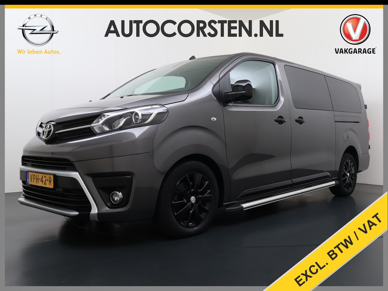 Toyota ProAce Worker - L3 2.0D-4D 177PK Automaat Leder Dubbele Cabine 5-Persoons Stoelverwarming Trekhaak Camera - AutoWereld.nl
