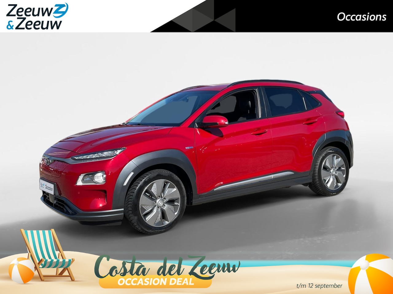 Hyundai Kona Electric - EV Premium 64 kWh | LAGE KM STAND! | Leder | Stoel- stuurverwarming | Navi - AutoWereld.nl
