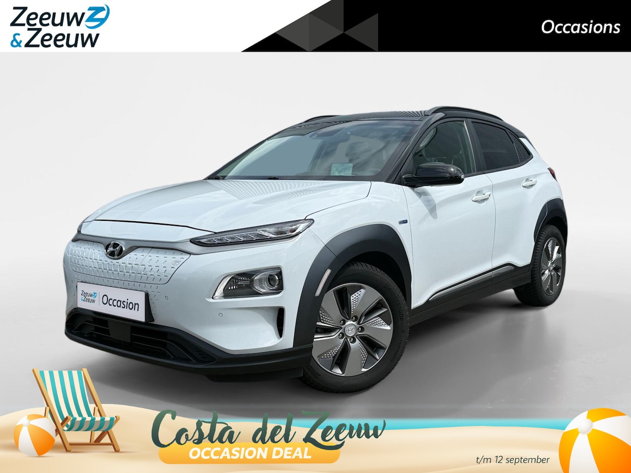 Hyundai Kona Electric - EV Premium 64 kWh | Achteruitrijcamera | Head Up Display | Dodehoek Detectie | Lederen Bek - AutoWereld.nl