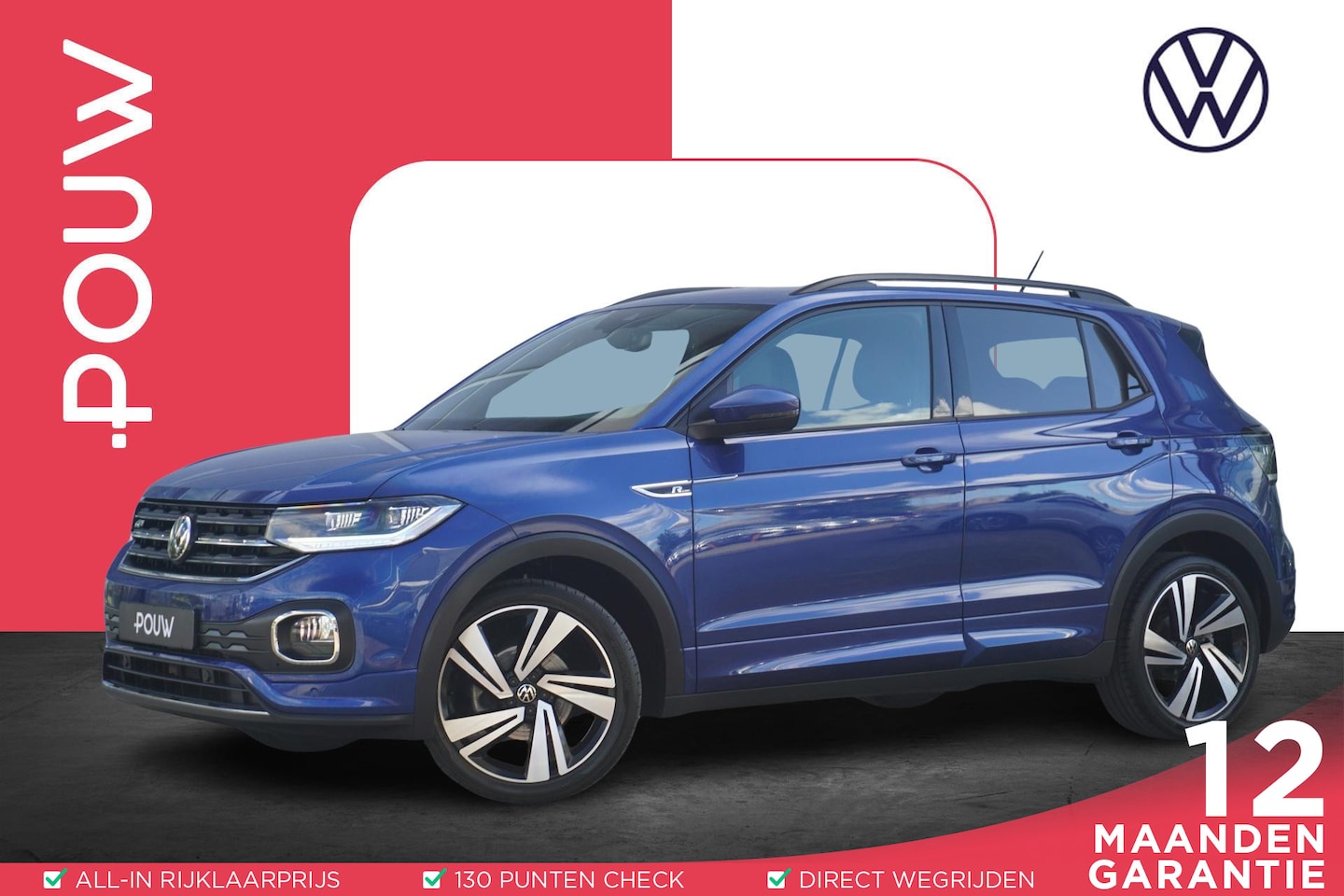Volkswagen T-Cross - 1.0 TSI 110pk R-Line | Adaptieve Cruise | Climate Controle | Parkeersensoren - AutoWereld.nl