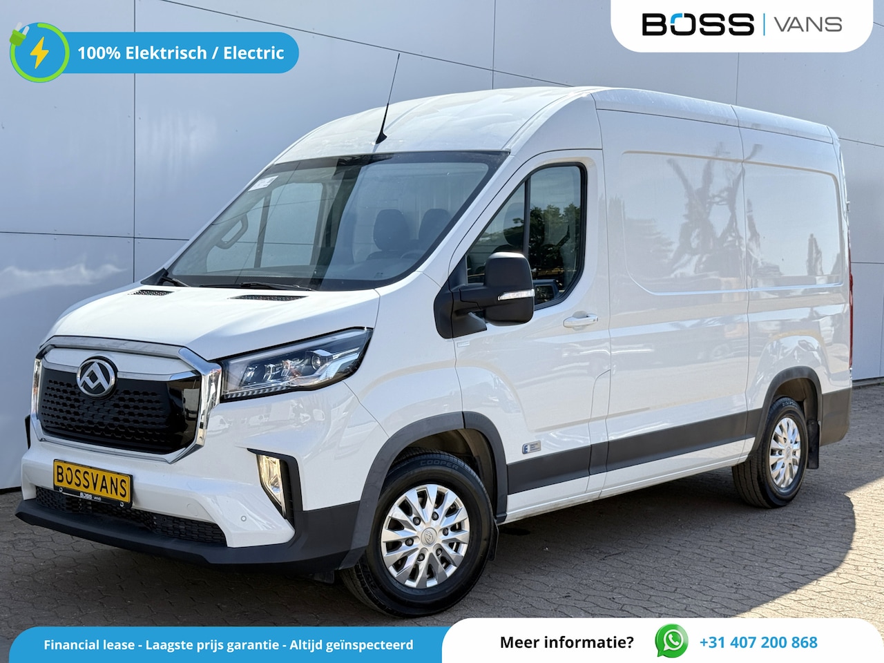 Maxus eDeliver 9 - 72 kWh 204PK L2H2 351km WLTP Snelladen LED Carplay Cruise control Camera Airco Parkeersens - AutoWereld.nl