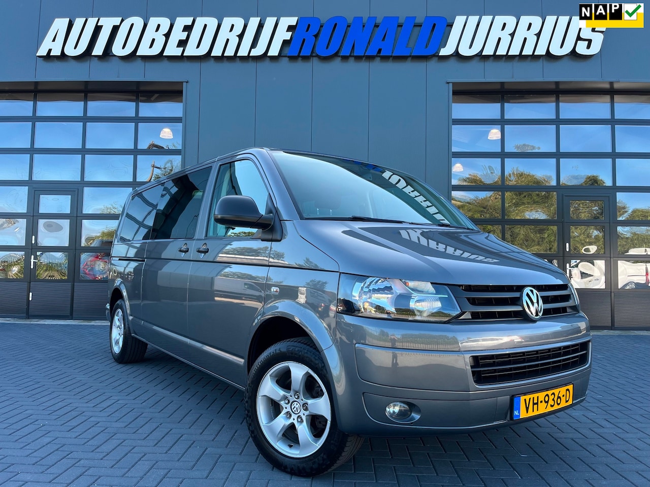 Volkswagen Transporter - 2.0 TDI L2H1 DC Comfortline NL.Auto/180Pk/1Ste Eigenaar/Trekhaak/Airco/5Pers./Lage.Km./Goe - AutoWereld.nl
