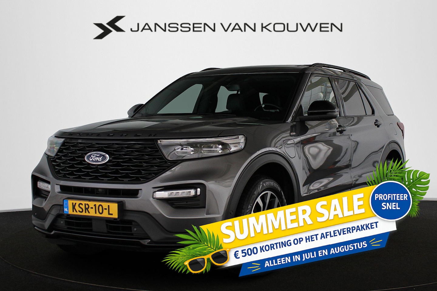 Ford Explorer - 3.0 V6 EcoBoost PHEV ST-Line 7p. Panoramadak Stoelventilatie B&O Keyless - AutoWereld.nl