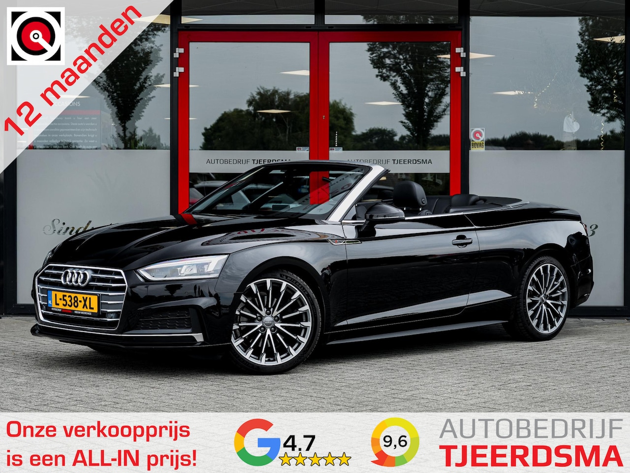 Audi A5 Cabriolet - 2.0 TFSI MHEV Sport Pro S-Line 190PK | Navigatie | Stoelverwarming | Cruise Control | Clim - AutoWereld.nl