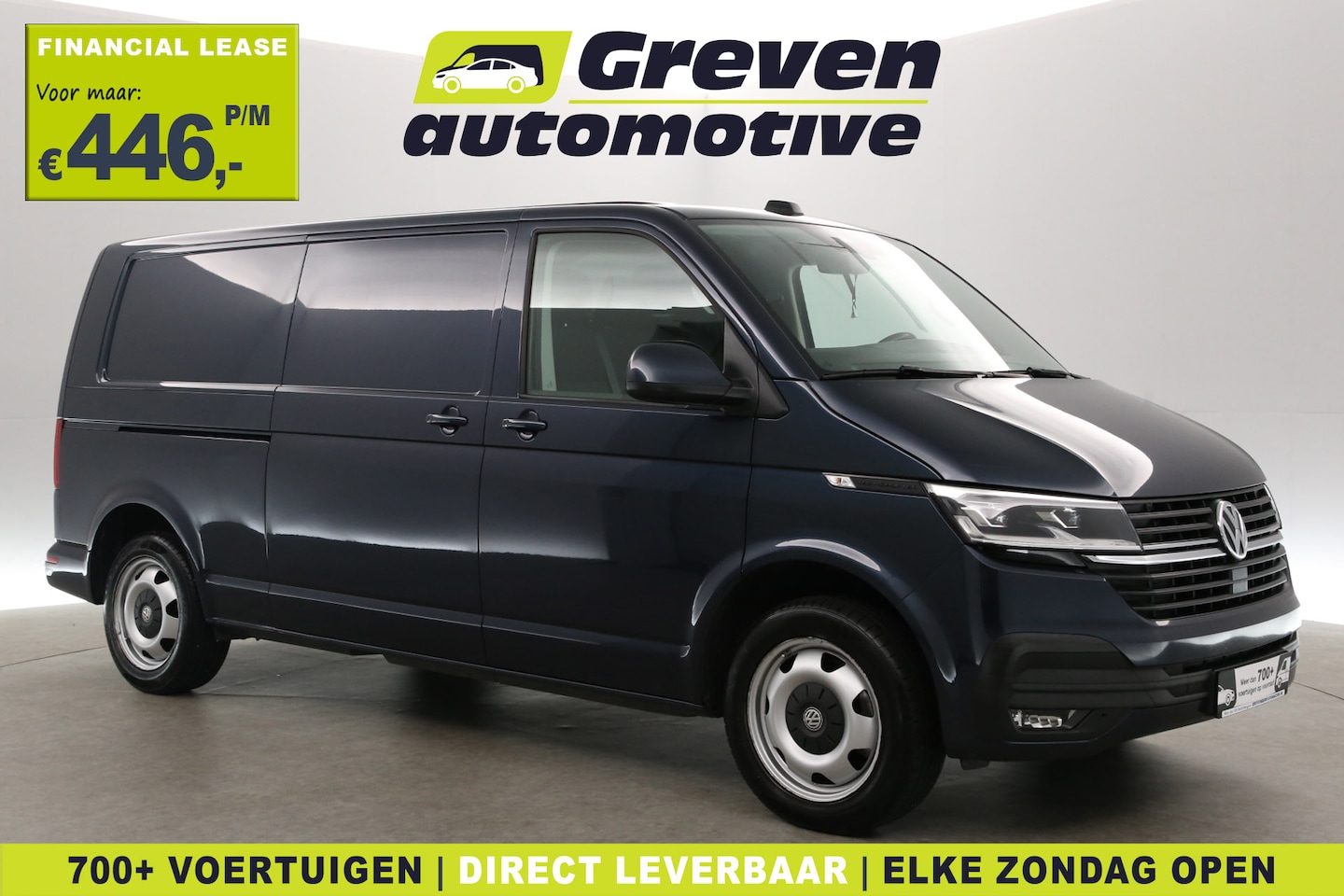 Volkswagen Transporter - 2.0 TDI L2H1 | Aut. | Virtual | Airco | Cruise | Camera | Carplay | 3 Zits | 2xSchuifdeur - AutoWereld.nl