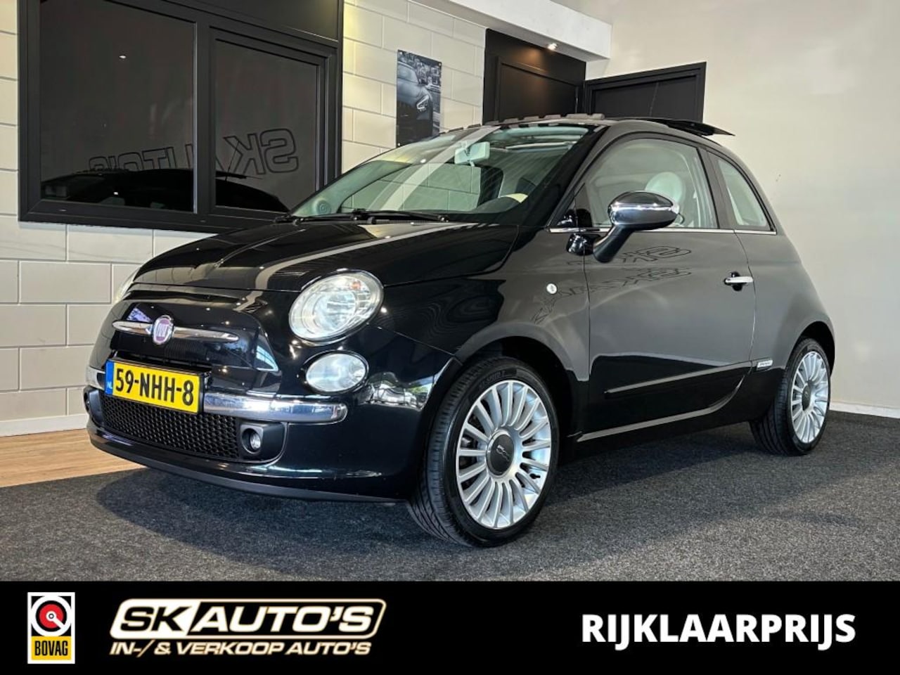 Fiat 500 - 1.2 LOUNGE l NAP l KANTEL/SCHUIF DAK l AUTOMAAT l LMV l - AutoWereld.nl