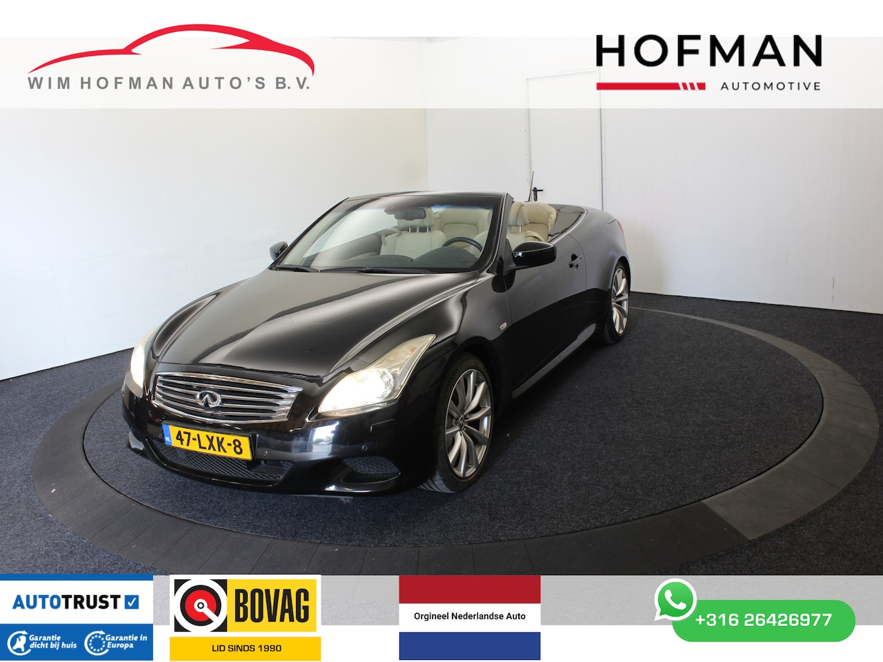 Infiniti G Cabrio - G37 GT Premium Bose Camera  NL Auto - AutoWereld.nl
