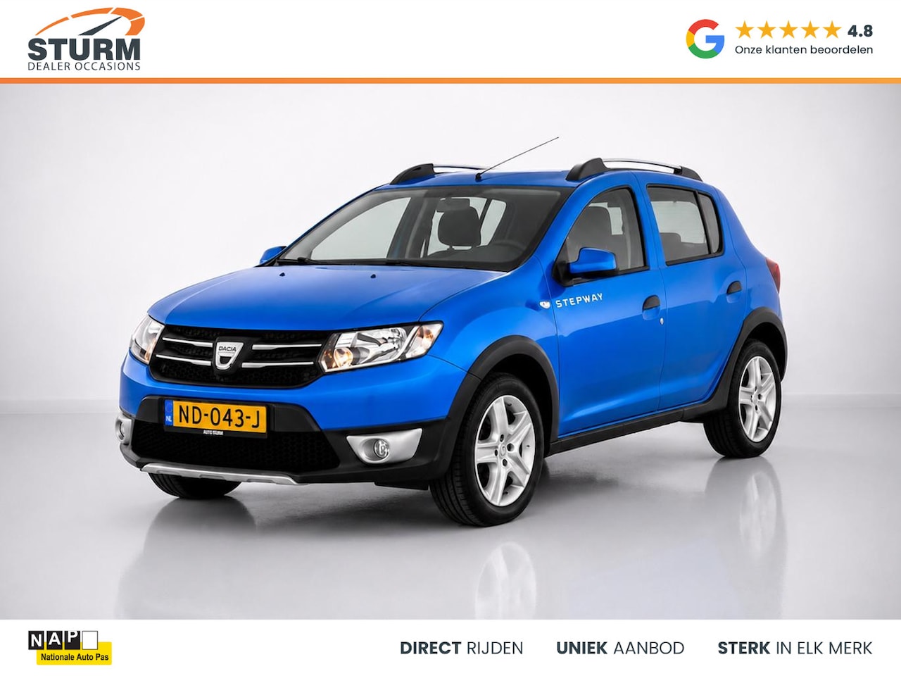 Dacia Sandero Stepway - 0.9 TCe S&S Lauréate NL-Auto, 1e Eigenaar! - AutoWereld.nl