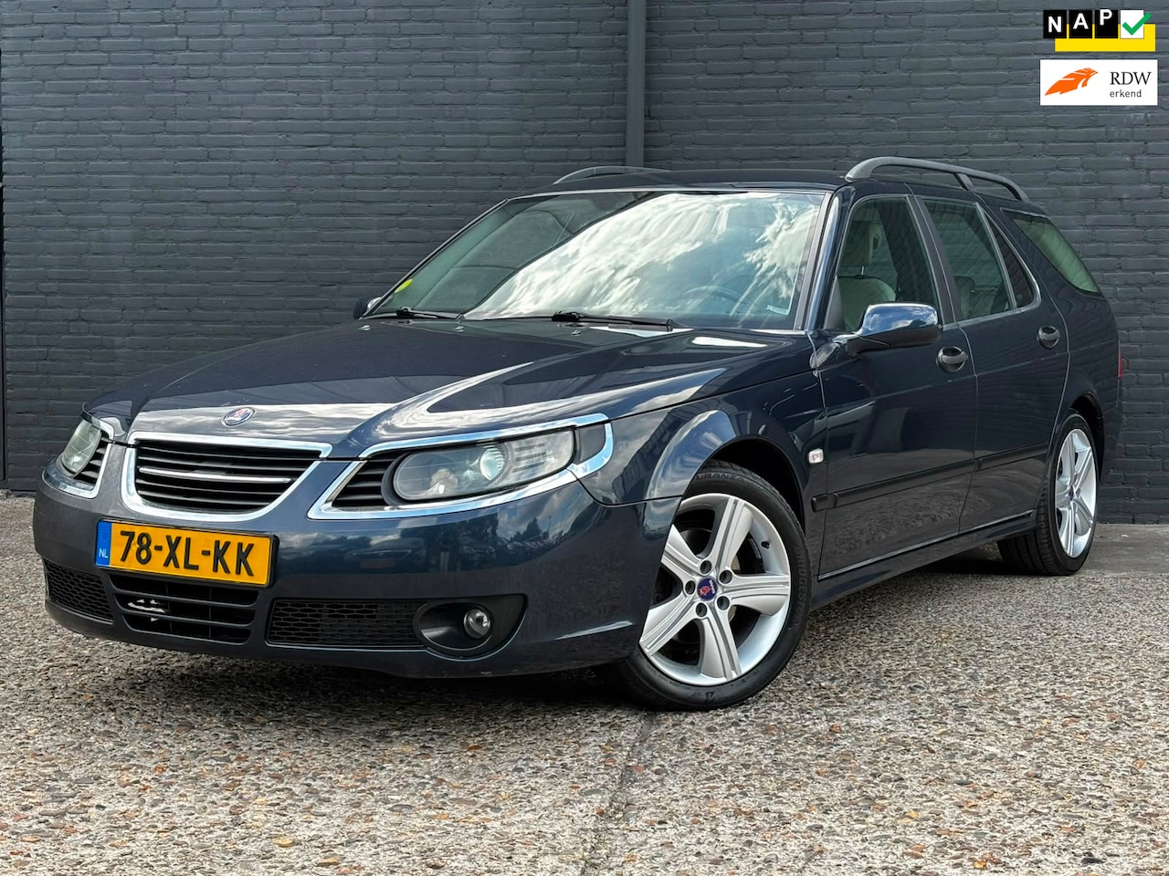 Saab 9-5 Estate - 2.0t Fleet LEDER|TREKHAAK|ELEK RAMEN|AIRCO|NWE APK - AutoWereld.nl