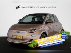 Fiat 500e - La Prima 42 kWh Pano Leder Stoelverwarming JBL Camera Apple CarPlay