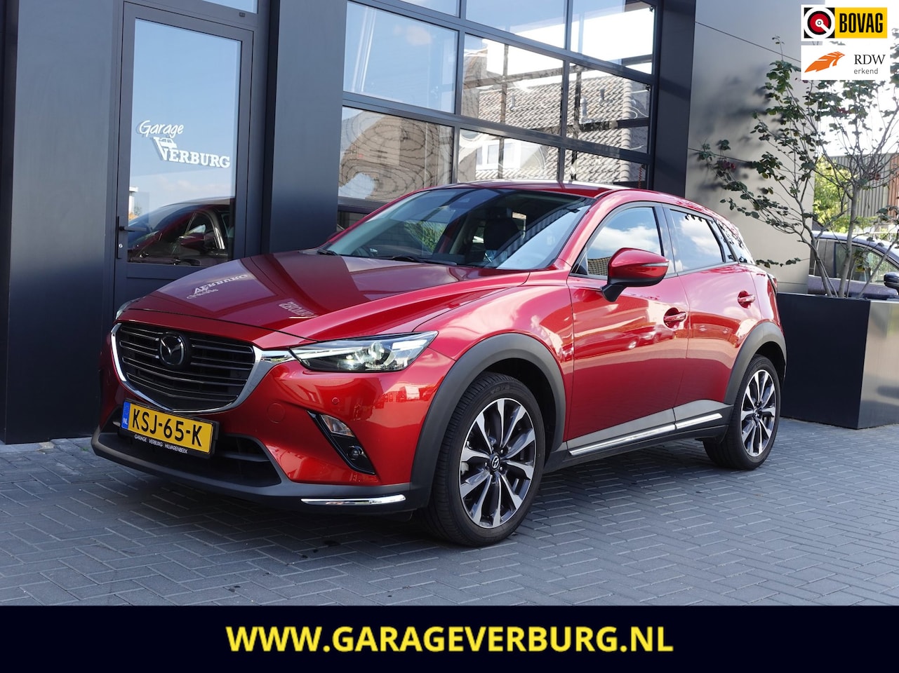 Mazda CX-3 - 2.0 SkyActiv-G 120 GT-M Automaat (Navi/Carplay,Camera,AdaptivCruise,PDC,1/2Leer,Keyless,BO - AutoWereld.nl