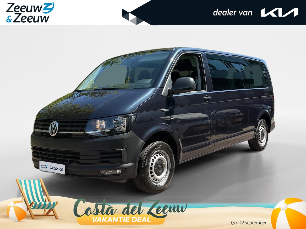 Volkswagen Transporter Kombi - 2.0 TDI L2H1 Comfortline € 20615,- EX BTW | 9 Zits | BTW auto | Goed onderhouden | AUTOMAA - AutoWereld.nl