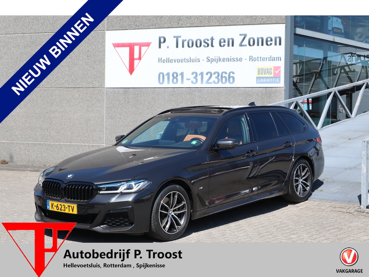 BMW 5-serie Touring - 520i High Executive M Sport | Facelift | Panoramadak | Luxe lederen bekleding | Laser-LED - AutoWereld.nl
