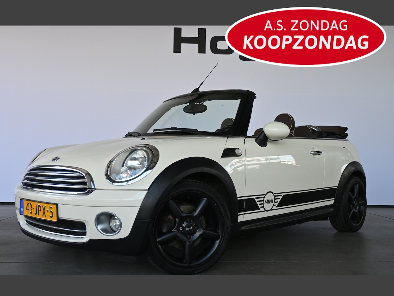 MINI Cabrio - 1.6 Cooper Chili Airco Leder Stoelverwarming Elektrisch Pakket! All in Prijs! Inruil Mogel - AutoWereld.nl