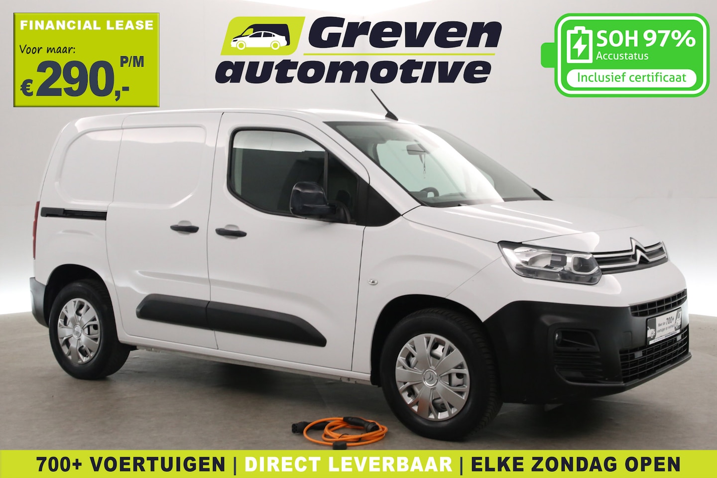 Opel Combo-e - Citroën e-Berlingo 50 kWh | Snelladen | SOH 97% | Airco | Cruise | Parkeersens. - AutoWereld.nl
