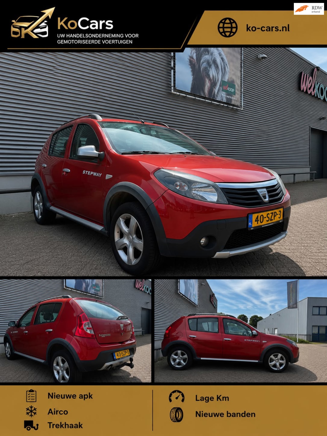 Dacia Sandero Stepway - / Airco / Nieuwe apk / Trekhaak - AutoWereld.nl