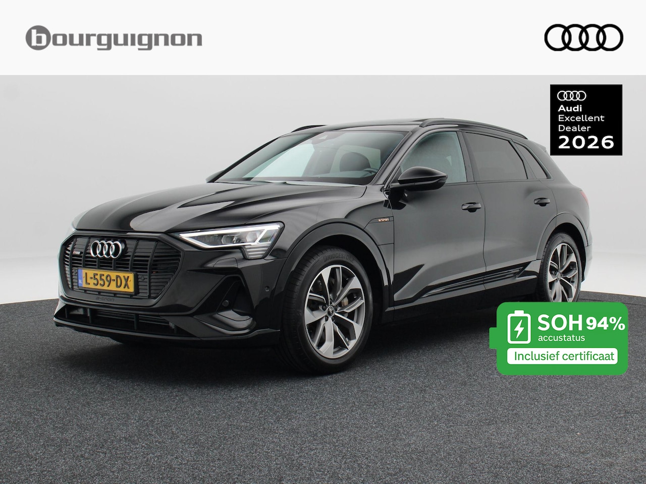 Audi e-tron - 55 quattro S edition 95 kWh 408 Pk | Stoelverwarming | Panoramadak | Luchtvering | Adaptiv - AutoWereld.nl