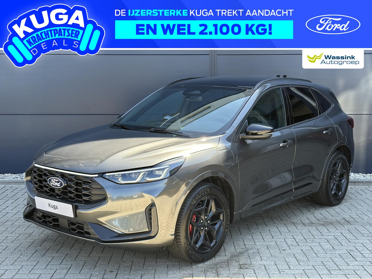 Ford Kuga - 2.5 PHEV BlueCruise Edition Premium connectivity | Electrisch verstb. best + pass stoelen - AutoWereld.nl