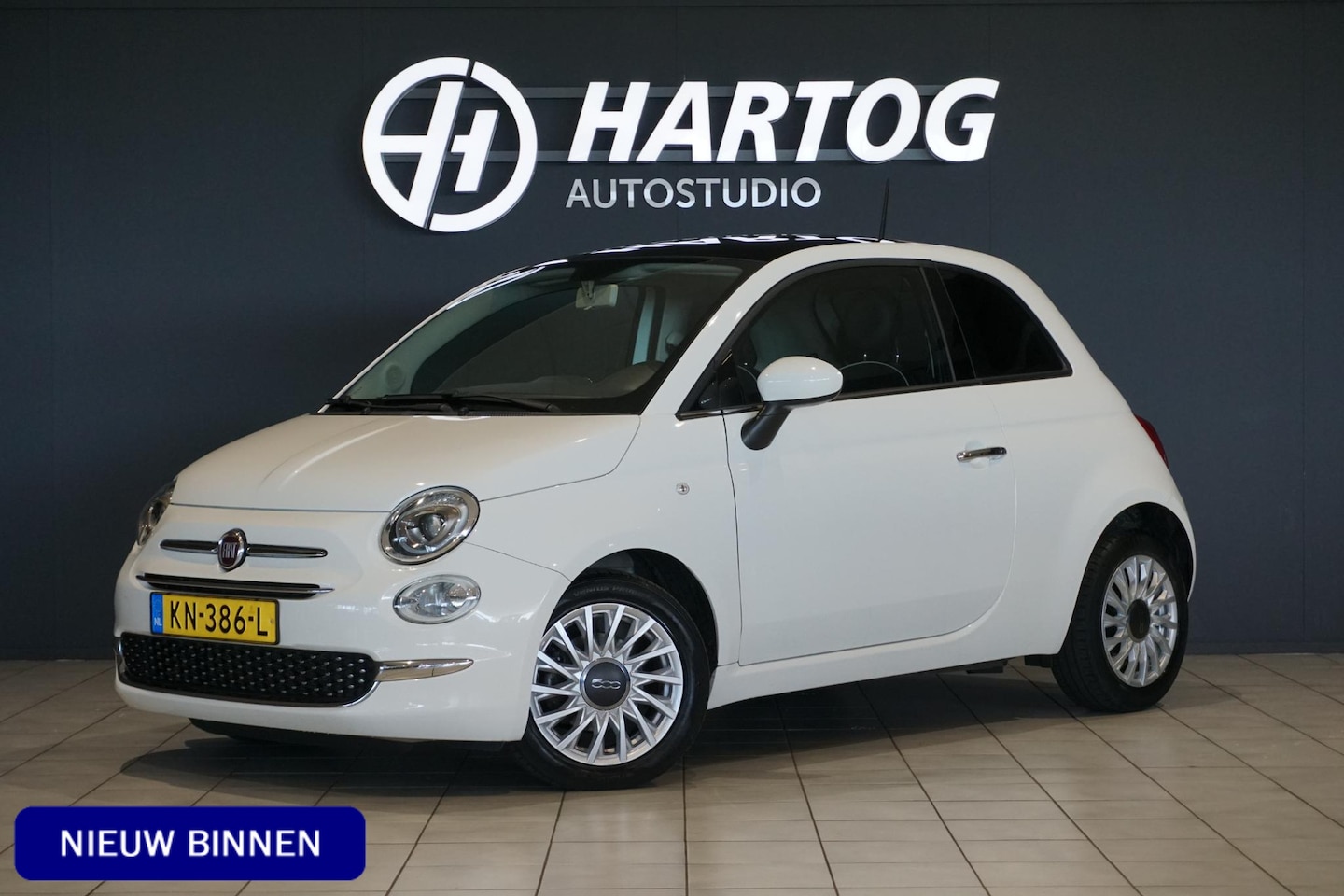 Fiat 500 - 0.9 TwinAir Turbo Lounge AUTOMAAT + PANORAMA / PDC - AutoWereld.nl