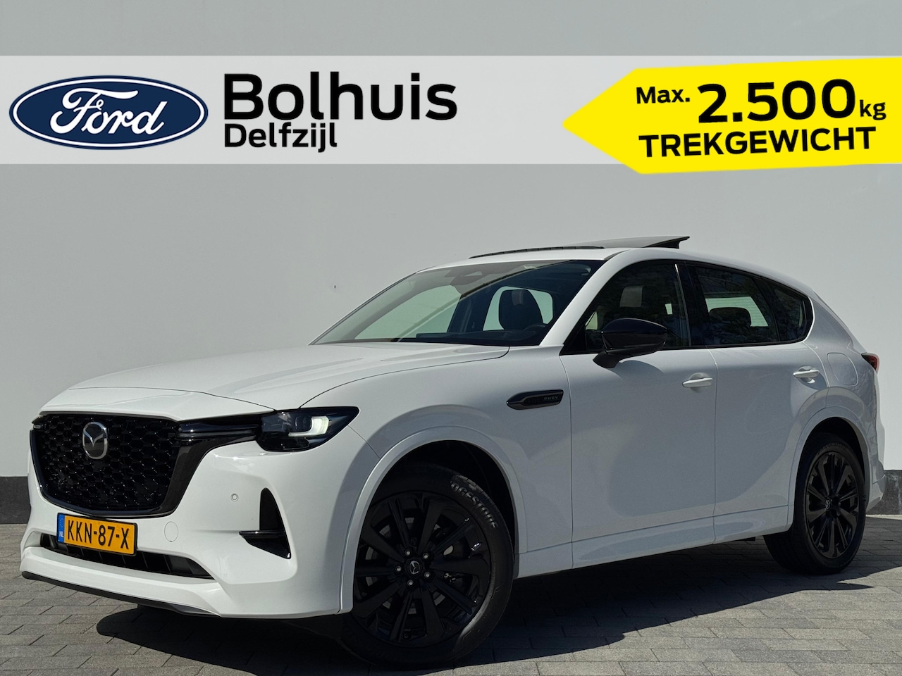 Mazda CX-60 - 2.5 e-SkyActiv PHEV 327pk Homura | Trekhaak | 2.500KG Trekgewicht! | Pano | Cruise | Stoel - AutoWereld.nl