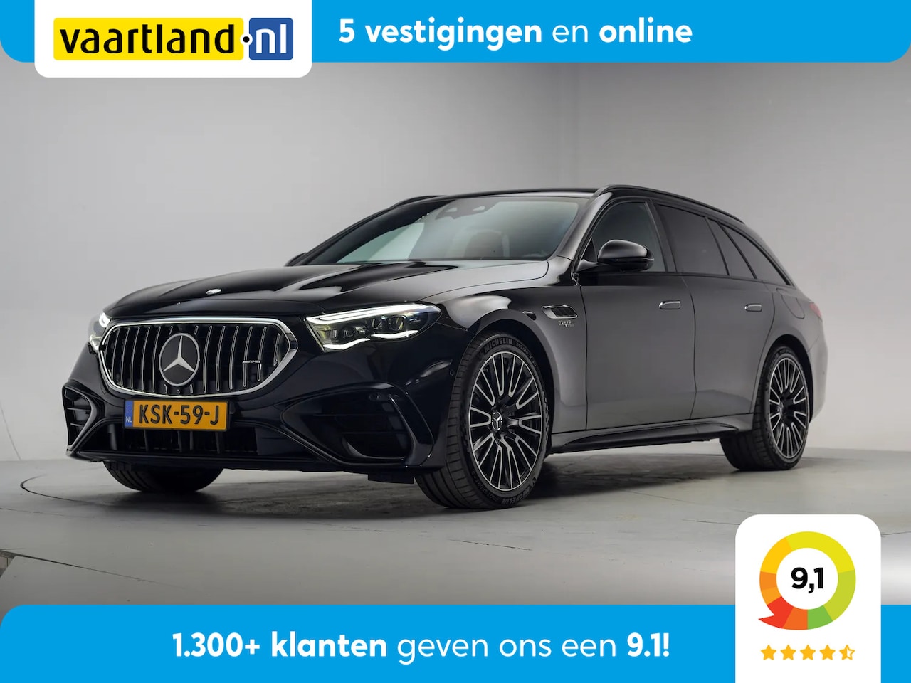 Mercedes-Benz E-klasse Estate - 53 AMG Hybrid 4MATIC+ [ Sfeerlicht 360°cam Memory Lane-assist Trekhaak ] - AutoWereld.nl