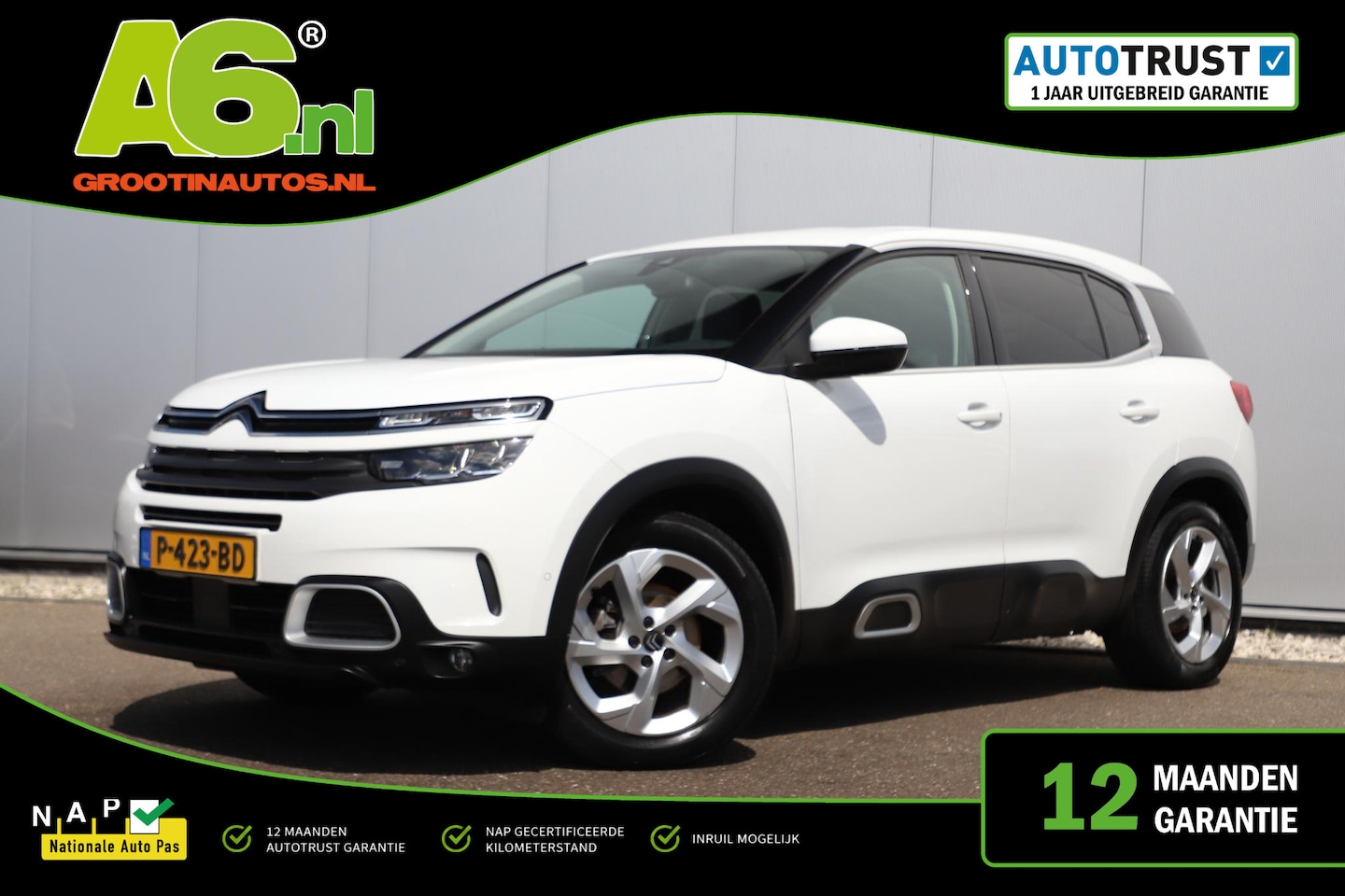 Citroën C5 Aircross - 1.2 PureTech Business 131PK Trekhaak Navigatie Achteruitrijcamera Stoelverwarming Climate - AutoWereld.nl
