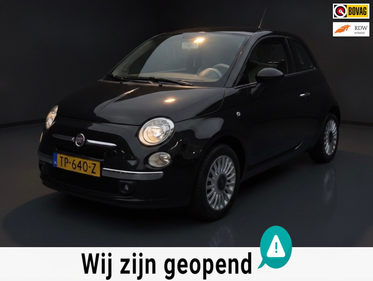 Fiat 500 - 1.2 Bicolore-riem is vervangen-nette auto-airco - AutoWereld.nl