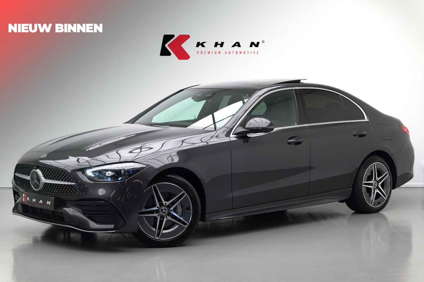 Mercedes-Benz C-klasse - C300e C300e AMG Line |Pano|Burmester|Ambient|Trekhaak|Leder| - AutoWereld.nl