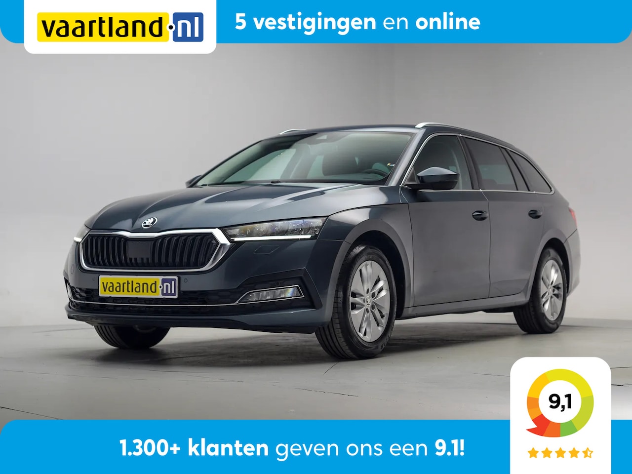 Skoda Octavia Combi - 1.0 e-TSI MHEV Ambition Aut. [ Virtual Navi Clima Stoelverwarming PDC ] - AutoWereld.nl