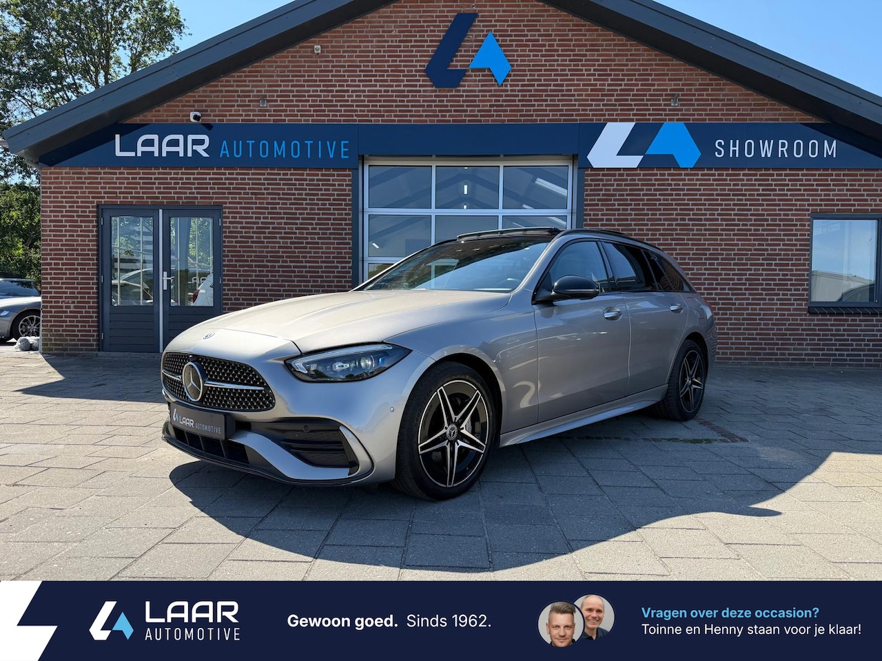 Mercedes-Benz C-klasse Estate - 300 e AMG Line NIGHT 1ste Eigenaar Navi | Camera | ACC | Memory | Pano | HUD | Leer | Mass - AutoWereld.nl