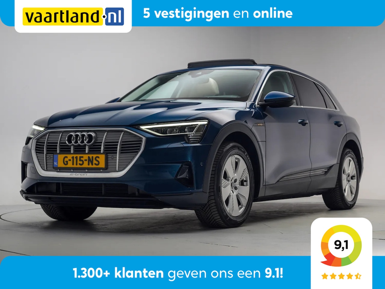 Audi e-tron - 55 quattro 95 kWh [ Panorama Luchtvering Leder Stoelverwarming ] - AutoWereld.nl
