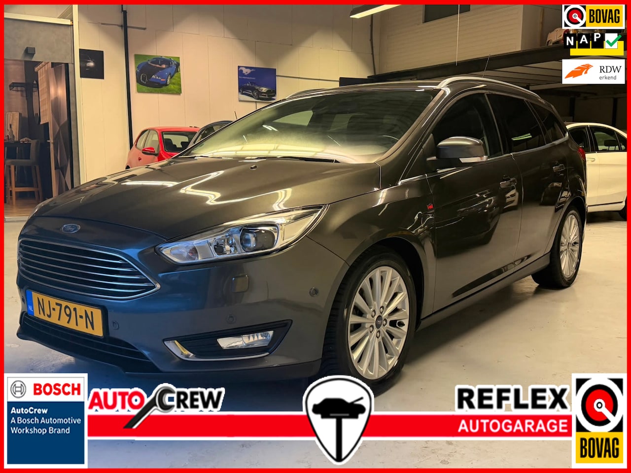 Ford Focus Wagon - 1.0 Titanium V-Max NAVI|CRUISE|VERW.STOEL|TREKH - AutoWereld.nl