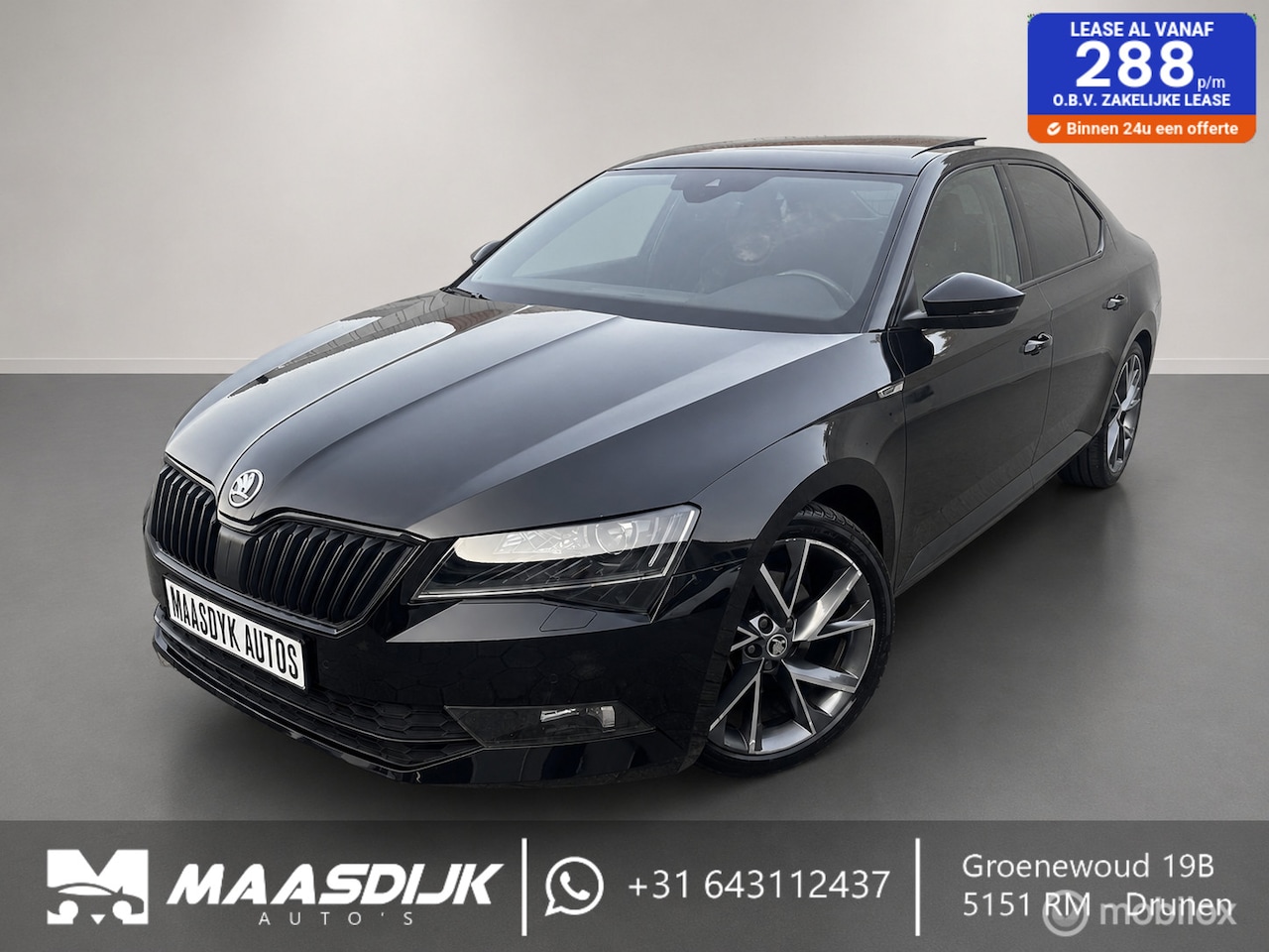 Skoda Superb - 1.4 TSI Sportline DSG Carplay PANO PDC Camera - AutoWereld.nl