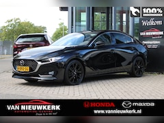 Mazda 3 - 3 Sedan Skyactiv-X 186pk Luxury | Leer | Bosé Audio | HUD | Trekhaak 1300kg | Keyless | V