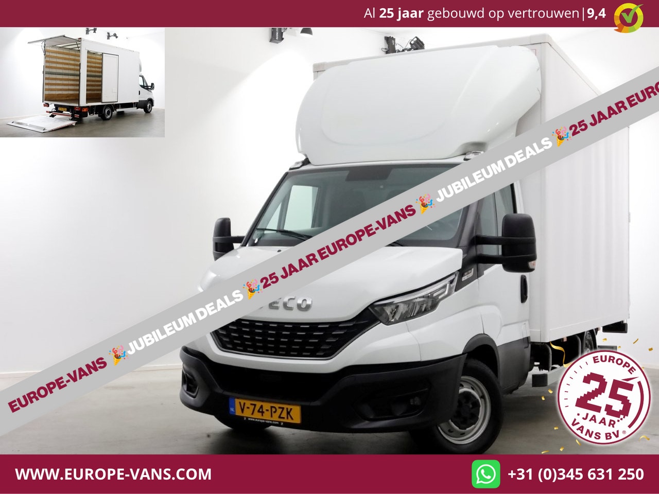 Iveco Daily - 35S18 3.0 180pk HiMatic Automaat Bakwagen met laadklep H240cm 03-2022 - AutoWereld.nl