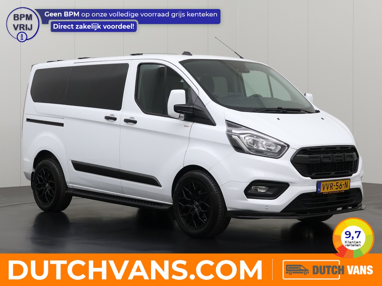 Ford Transit Custom - 2.0TDCI 130PK Dubbele Cabine 6-Persoons Raptor Sport | Navigatie | Camera | Airco | Cruise - AutoWereld.nl