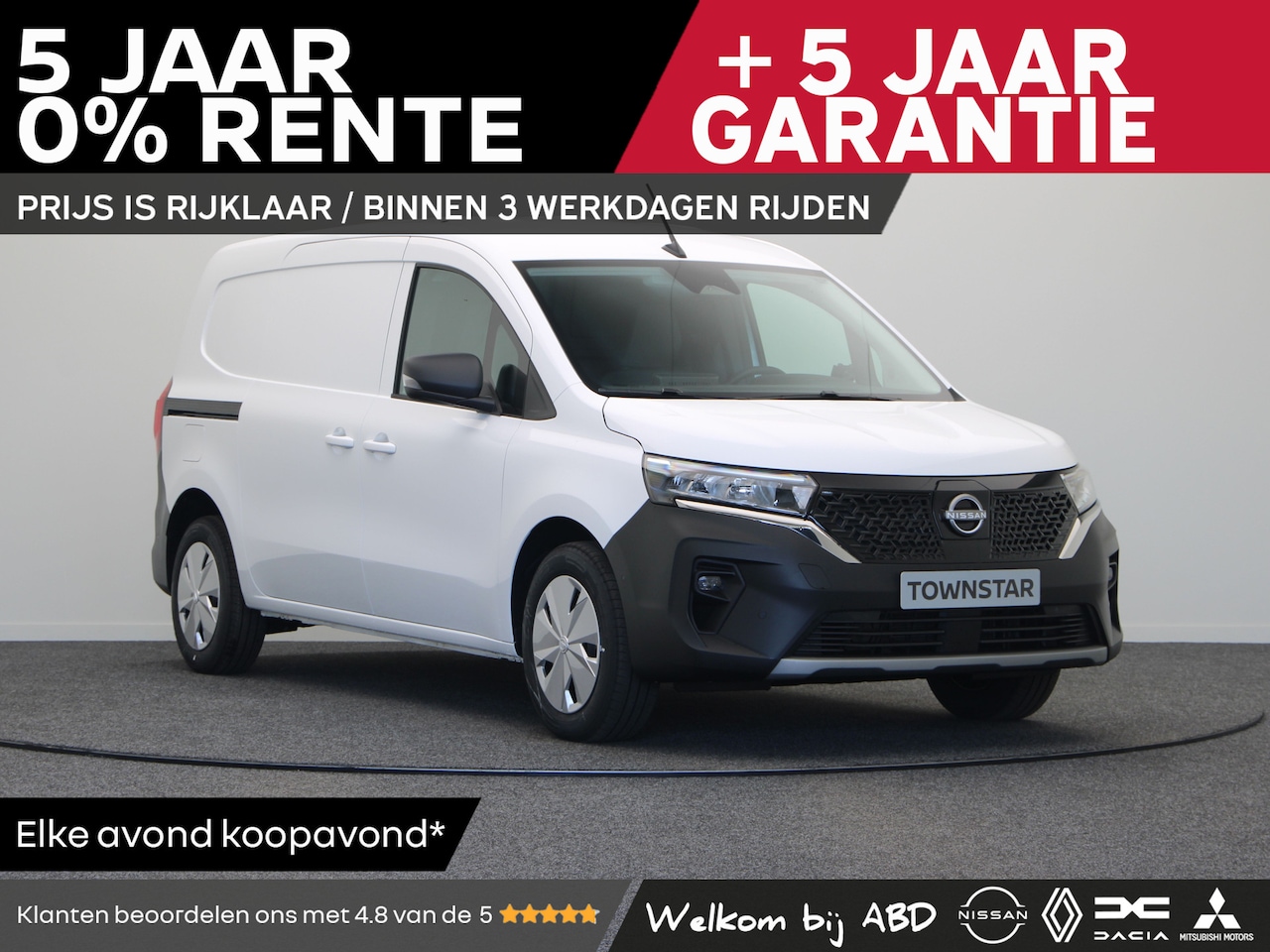 Nissan Townstar - Gesloten Bestel L1H1 EV 121 1AT N-Connecta | Vijf jaar garantie | Rijklaarprijs | | 16'' s - AutoWereld.nl
