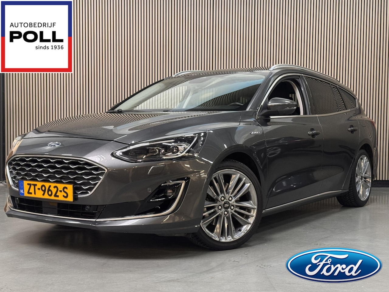 Ford Focus Wagon - 1.0 EcoBoost Vignale Leer Trekhaak Adapt Full LED koplampen Parking pack Keyless Wagon Dea - AutoWereld.nl