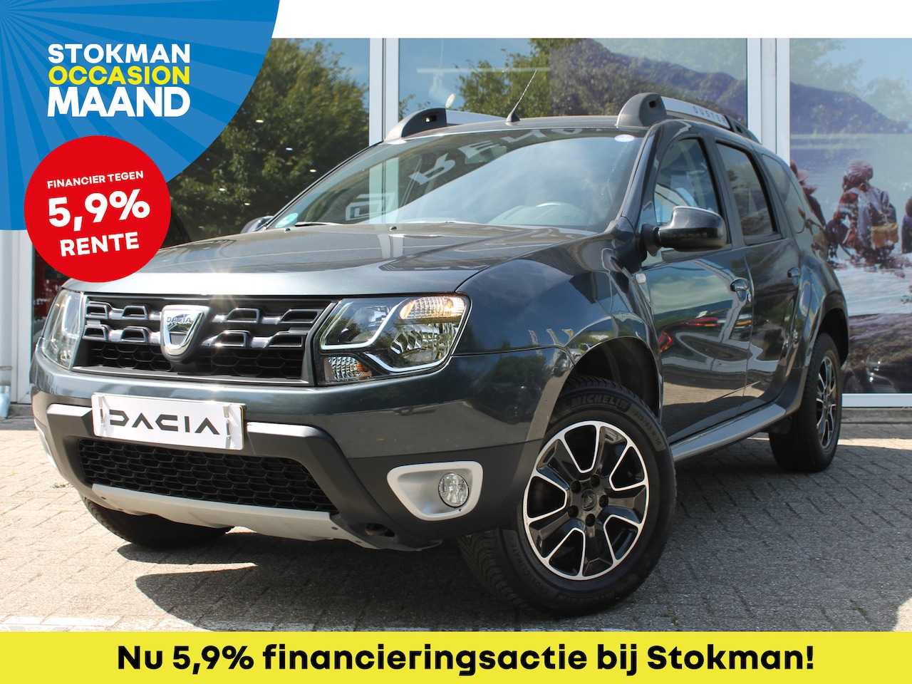 Dacia Duster - 1.2 TCe 4x2 Blackshadow | Airco | Cruise | Camera | Leder | 1.500 kg trekgewicht - AutoWereld.nl