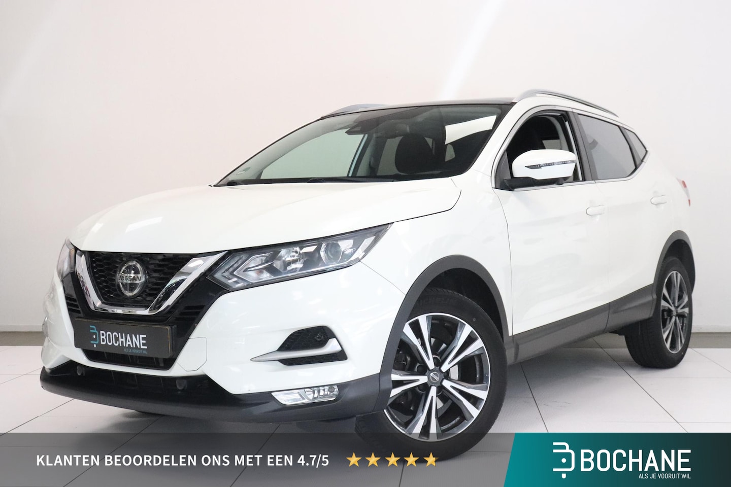 Nissan Qashqai - 1.2 N-Connecta | Panoramadak | 360° Camera | Trekhaak | Navigatie | Climate control | Key- - AutoWereld.nl
