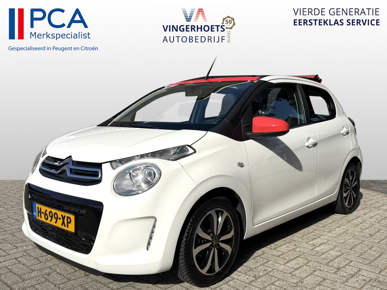 Citroën C1 - Top-Dak 1.2 Airscape Shine * Airco * Elektrisch bed. Open Schuifdak * L.M. Velgen * Vinger - AutoWereld.nl