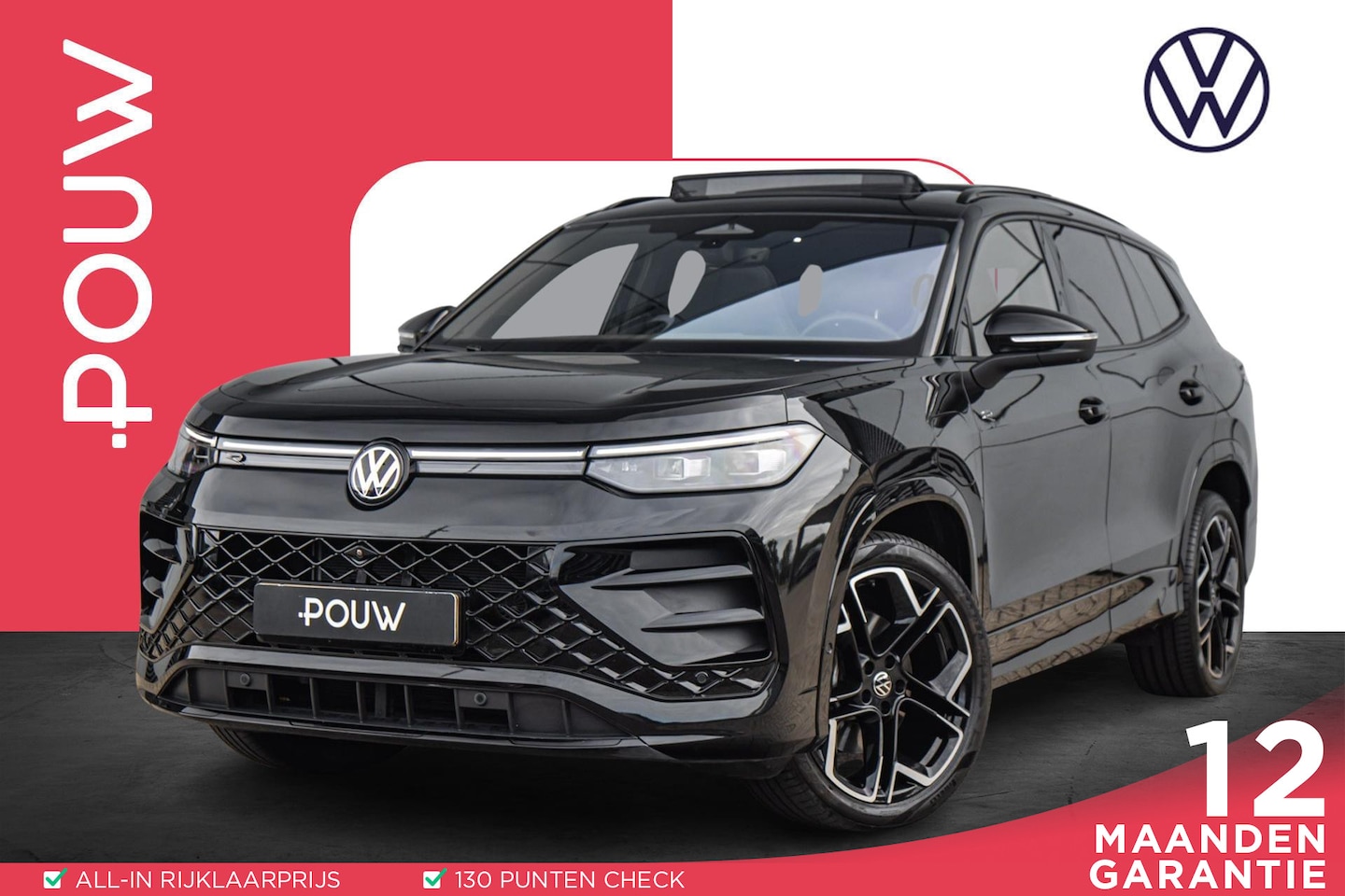 Volkswagen Tayron - 1.5 eHybrid 204pk R-Line Edition | Panoramadak | Achterbank Verwarmd | Trekhaak Wegklapbaa - AutoWereld.nl
