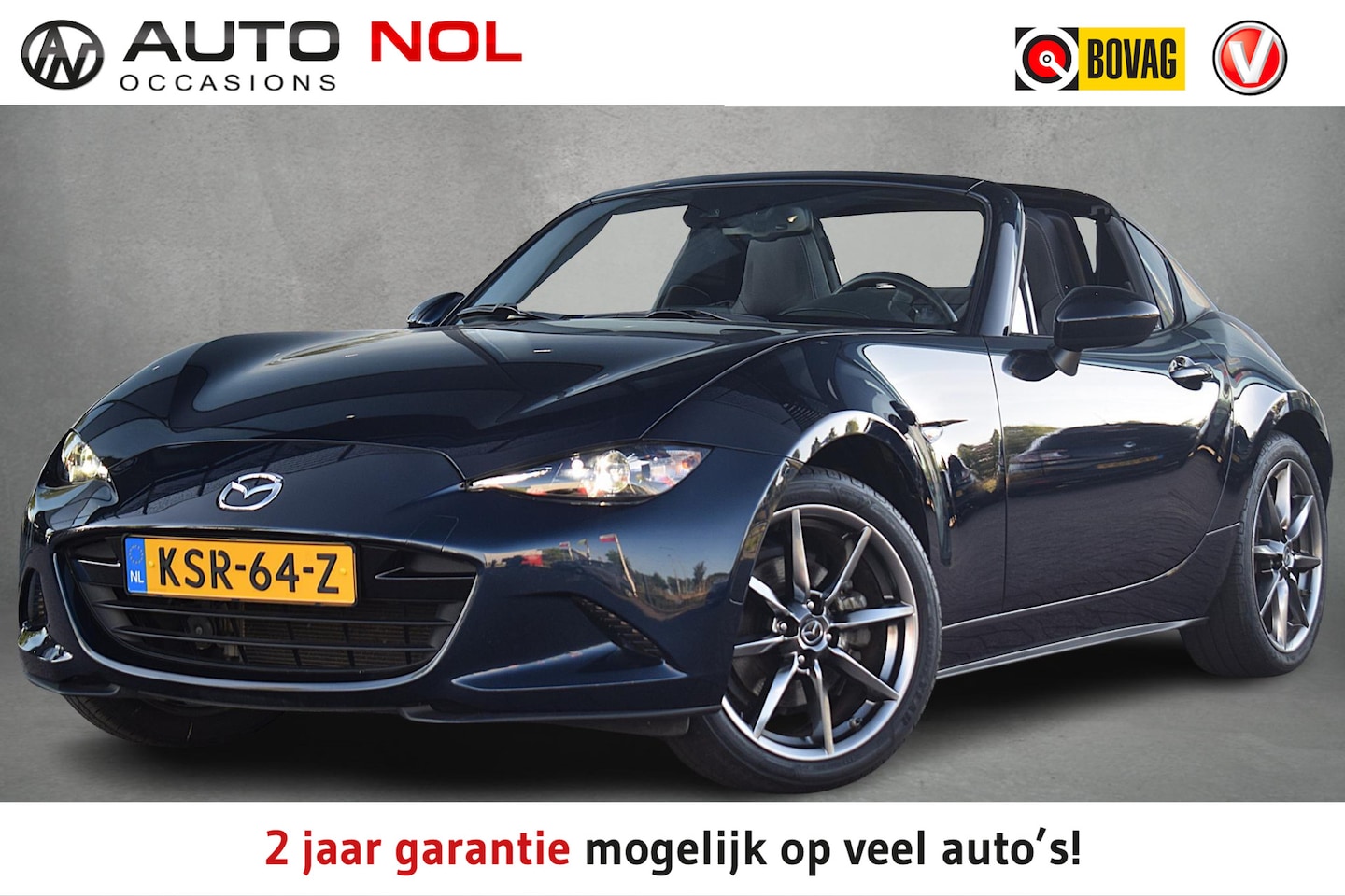 Mazda MX-5 RF - 2.0 SkyActiv-G 184 Exclusive-Line | Hardtop | 184pk | Bose | Leer | Stoelverwarming - AutoWereld.nl
