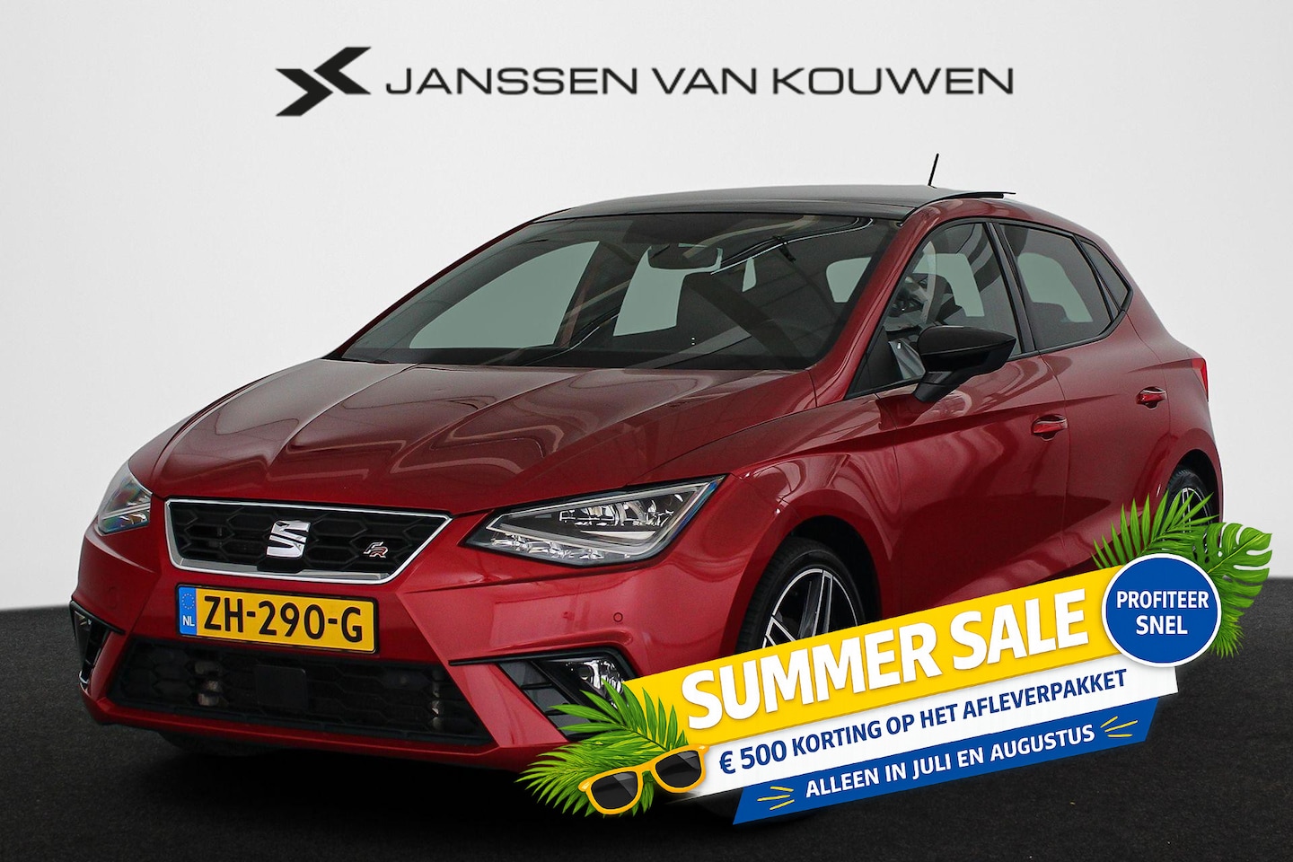 SEAT Ibiza - 1.0 TSI FR Business Intense Pano Stoelverwarming Virtual Camera Keyless LED - AutoWereld.nl